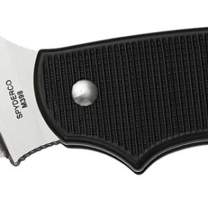 Spyderco C127PBK Urban Lightweight 2.61" Folding Drop Point Plain N690Co SS Blade Black FRN Handle Includes Pocket Clip