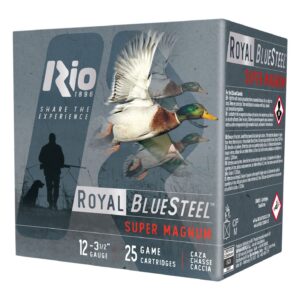 Rio Ammunition RBSSM402 BlueSteel Royal 12Gauge 3.50" 1 3/8oz 2Shot 25 Per Box/10 Case