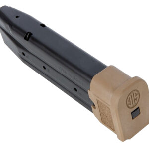 Sig Sauer MAGMODF921COY P320 21rd 9mm Luger Extended For Sig P320/M17/M18 Black Coyote Steel