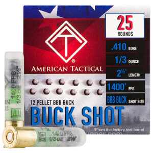 ATI ATIAC410BBB Shotshell 410Gauge 12Pellets BBBShot 25 Per Box/10 Case