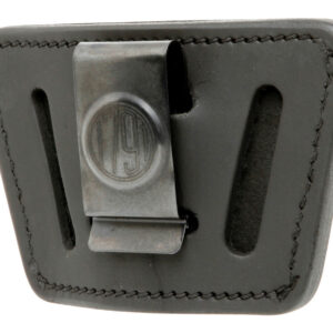1791 Gunleather UIWSBLA UIW  IWB/OWB Black Leather Belt Clip Fits Most Small-Mid Frame Autos Ambidextrous
