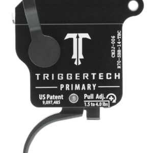 TriggerTech R70SBB14TBC Primary  Single-Stage Traditional Curved Trigger with 1.50-4 lbs Draw Weight for Remington 700 Right