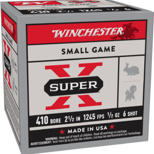 Winchester Ammo X416 Super X Heavy Game Load 410Gauge 2.50" 1/2oz 6Shot 25 Per Box/10 Case