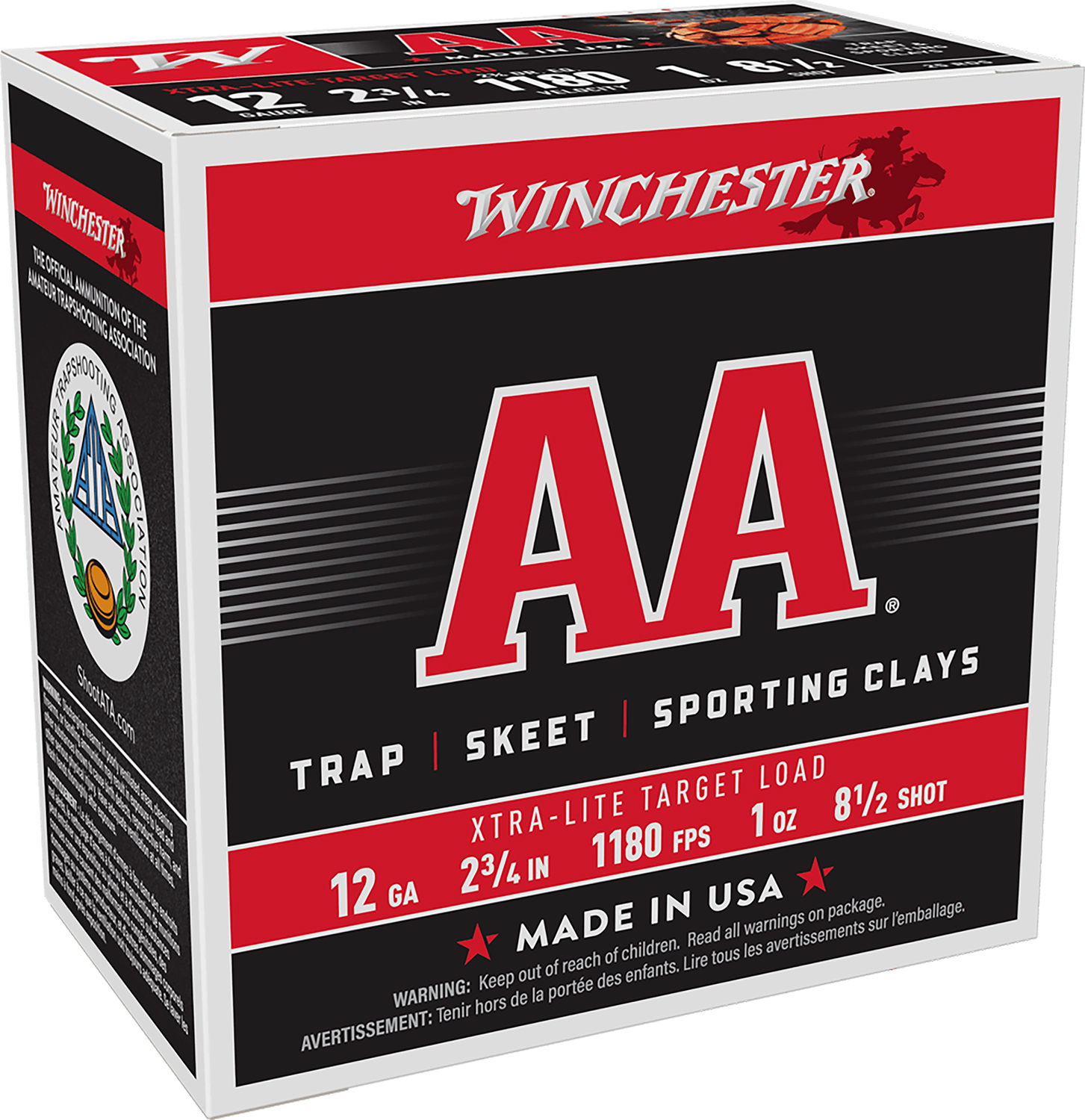 Winchester Ammo AAL1285 AA Xtra-Lite 12Gauge 2.75" 1oz 8.5Shot 25 Per Box/10 Case