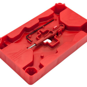 Apex Tactical 104110 Armorer's Tray & Pin Punch Red Polymer Pistol