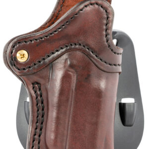 1791 Gunleather ORPDH1SBRR BH1 Optic Ready Size 01 OWB Style made of Leather with Signature Brown Finish, Adjustable Cant & Paddle Mount Type fits 4-5" Barrel 1911 for Right Hand