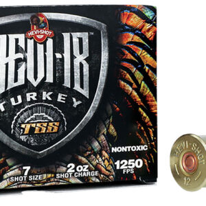 HEVI-Shot HS4007 HEVI-18 TSS Turkey 12Gauge 3" 2oz Tungsten 7Shot 5 Per Box/10 Case