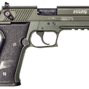 GSG GERG2210FFG FireFly  22 LR 10+1 4" Green Steel Barrel, Serrated Slide, Zinc Alloy w/Accessory Rail Frame, Black Polymer Grip