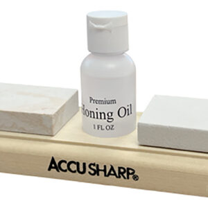AccuSharp 023C Whetstone Combo Kit Fine, Coarse Natural Arkansas Stone Sharpener Includes Honing Oil