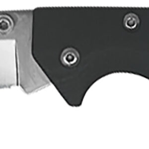 AccuSharp 711C Lockback 3" Folding Clip Point Plain Stainless Steel Blade/Black FRN Handle Includes Allen Wrench