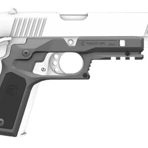 Recover Tactical CC3P0401 Frame Grip  Gray Polymer Frame with Interchangeable Black & Gray Panels for Standard Frame 1911