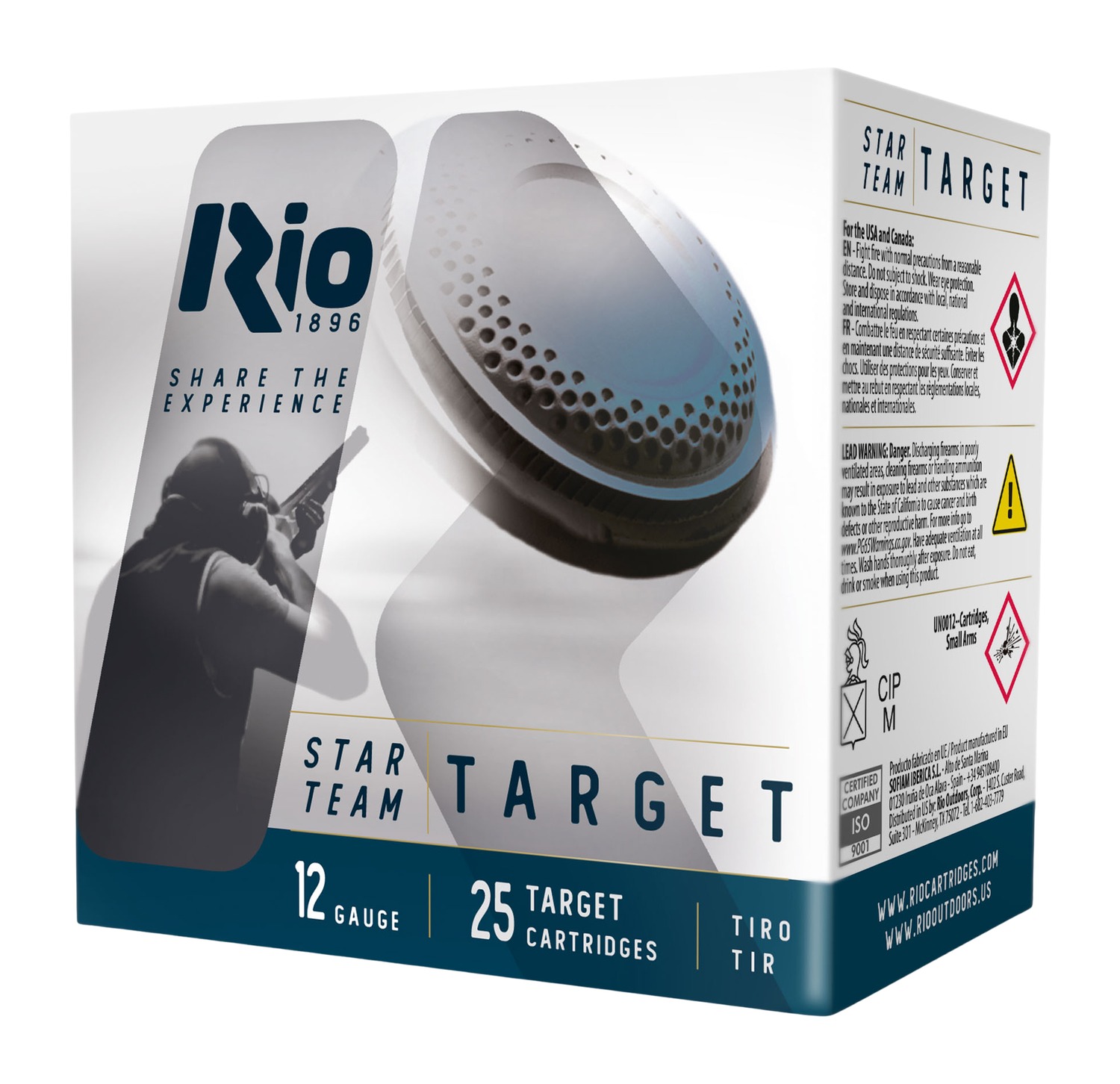 Rio Ammunition STT28LT75 Star Team EVO 12Gauge 2.75" 1oz 7.5Shot 25 Per Box/10 Case