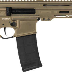 CMMG 30A0E33CT Dissent MK4 300 Blackout 30+1 6.50", Coyote Tan Cerakote Rec, OEM Grip, Picatinny Buffer Adapter, Zeroed Drop-In Single Stage Trigger