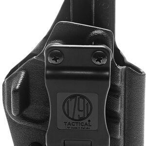 1791 Gunleather TACIWBG2CG3BLKR Tactical Kydex  IWB Black Kydex Belt Clip Fits Taurus G2C/G3 Right Hand