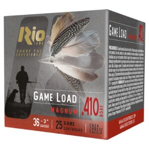 Rio Ammunition RCHV368 Game Load 410Gauge 3" 11/16oz 8Shot 25 Per Box/10 Case