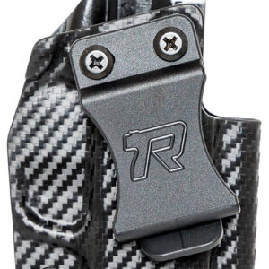 Rounded Gear SFAHELLCATCFRHVAR Kydex IWB Black Kydex Fits Springfield Hellcat Belt Clip Right Hand