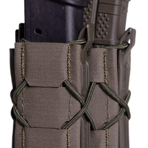 High Speed Gear 24DD00OD TACO Gen 2 Double Decker OD Green Nylon Laminate MOLLE Mount Pistol/Rifle