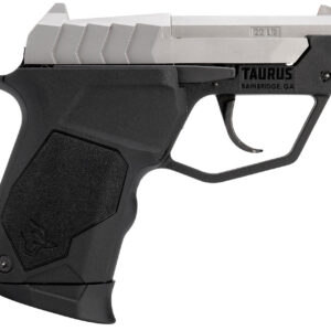 Taurus 1-22TUC139 22TUC  Micro-Compact Frame 22 LR 9+1 2.50" Matte Stainless Steel Tip-Up Barrel, Matte Stainless Serrated Stainless Steel Slide, Black Polymer Frame, Black Polymer Grip