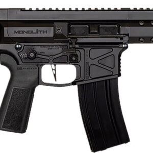 Global Ordnance LLC 197892004862 Monolith 15P 5.56x45mm NATO 30+1 12.50" Black Mono Barrel, M-LOK Handguard, Black Aluminum Picatinny Rail Receiver, SB Tactical Brace, B5 P-Grip 23 Grip