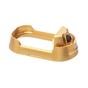 Tyrant CNC TDG19G34MWGLDBLKSRW  Magwell Fits Glock 19 Gen 3-4 Gold Aluminum