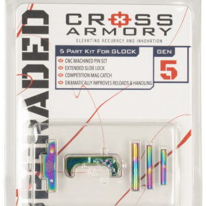 Cross Armory CRG5OKRB 3 Piece Upgrade Kit Glock Gen5 Rainbow Aluminum