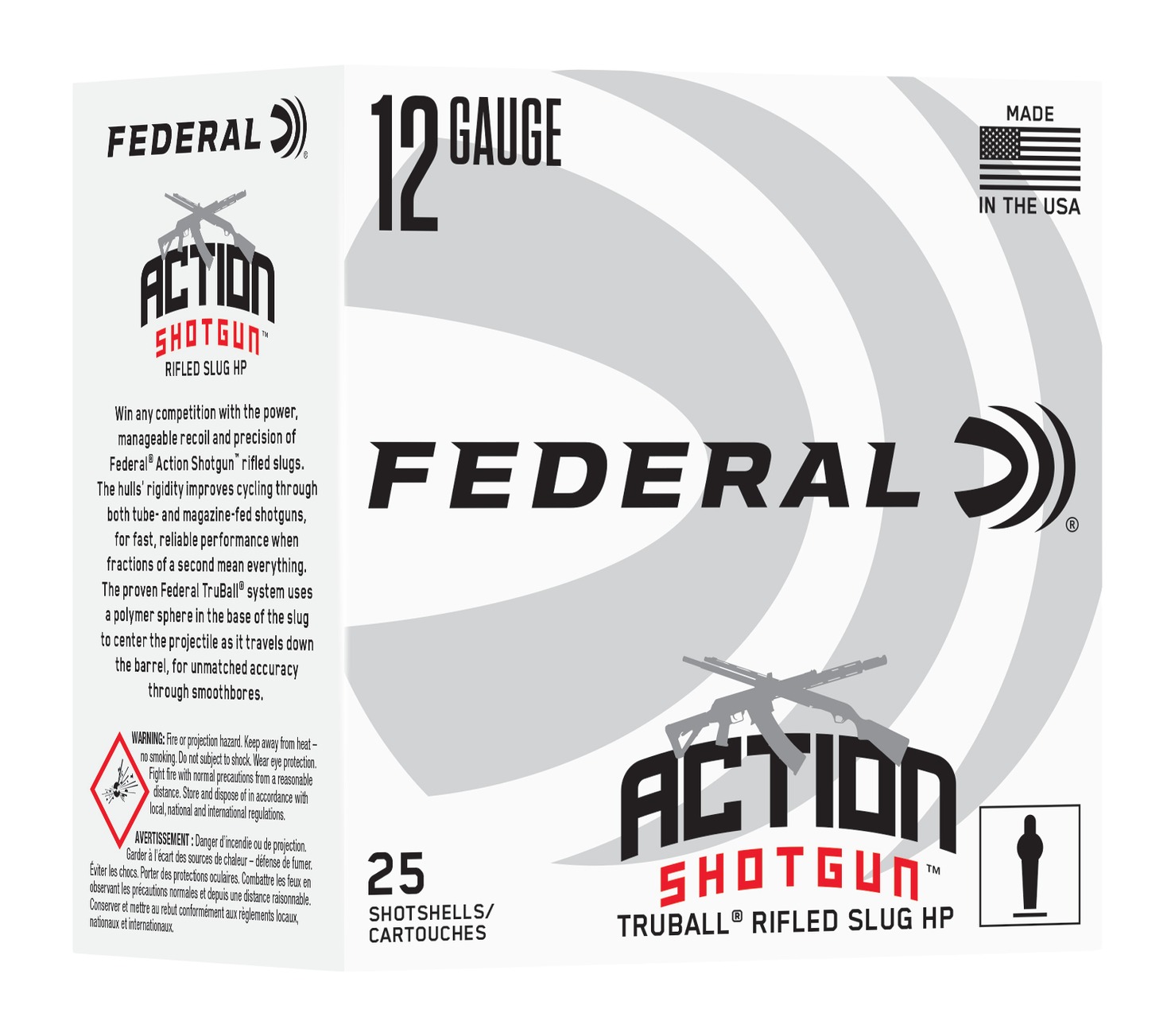 Federal AS12HLRS 12Gauge 2.75" 25 Per Box/10 Case