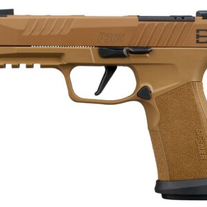 Sig Sauer 365XF9DH3 P365 DH3 Compact 9mm Luger 21+1 3.70" Black DLC Barrel, Coyote Cerakote Stainless Steel Lightening Cut/Optic Ready/Serrated Slide & Frame w/Picatinny Rail, Interchangeable Backstra