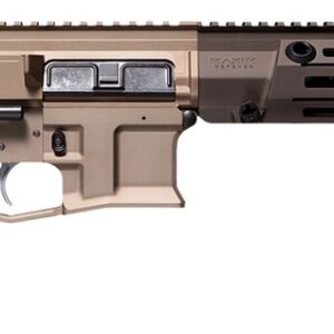 Maxim Defense MXM49700 PDX SD 5.56 NATO 20+1 5.50" Arid Brown Integrated Suppressor Barrel, Arid Brown Aluminum Receiver w/Picatinny Rail, M-Slot Handguard,Arid Brown Polymer Maxim CQB Brace, Polymer
