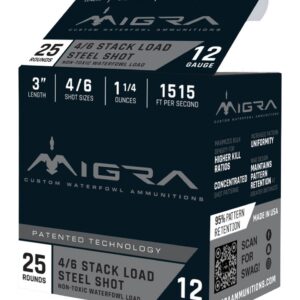 MIGRA M12AS46   12G 3"     4-6SHT 1.25       25/10