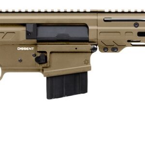 CMMG 34A670FCT Dissent BR4 338 ARC 10+1 16.10" Black Nitride Threaded Barrel, Coyote Tan Cerakote Aluminum Receiver w/Picatinny Rail, M-LOK Handguard, Magpul SGA 870 Black Synthetic Stock