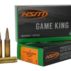 HSM 65X2843N Game King  6.5x284 Norma 140 gr Sierra GameKing Spitzer Boat Tail 20 Per Box/ 20 Case