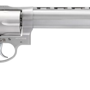 Taurus 2-440089 44 Large 44 Rem Mag 6 Shot 8.37" Matte Stainless Ported Barrel, Cylinder & Frame, Black Finger Grooved Rubber Grip, Transfer Bar Safety, Exposed Hammer