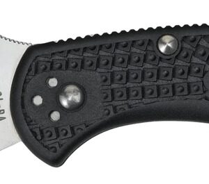 Spyderco C11PBK Delica 4  2.88" Folding Drop Point Plain VG-10 SS Blade/Black  Textured FRN Handle Includes Pocket Clip