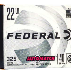 Federal AM22 Champion Training Auto Match 22LR 40gr Lead Round Nose 325 Per Box/10 Case *Bulk