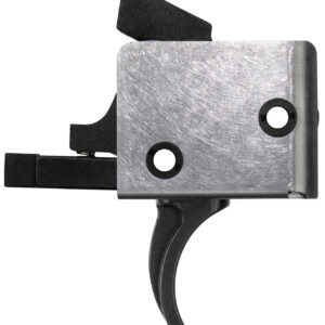 CMC Triggers 91501 Drop-In  Single-Stage Curved Trigger w/ 3-3.50 lbs Draw Weight & Black/Silver Finish