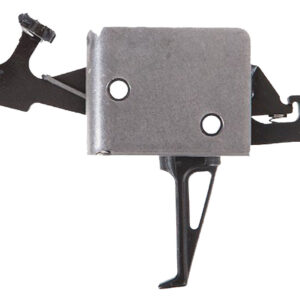 CMC Triggers 91504 Drop-In  Two-Stage Flat Trigger w/ 1-3 lbs Draw Weight & Black/Silver Finish