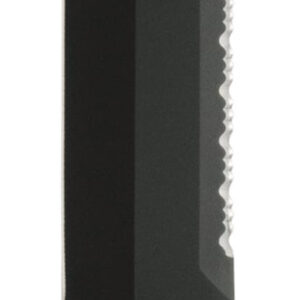 Ka-Bar 2211 Big Brother  9.38" Fixed Top Serrated/Bottom Straight Plain Black 1095 Cro-Van Blade, Black Kraton G Handle, Includes Sheath