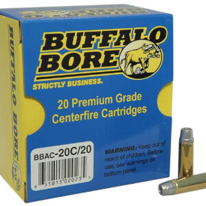 Buffalo Bore Ammunition 20C20 Standard Pressure Strictly Business 38Special 158gr Lead Semi Wad Cutter Hollow Point 20 Per Box/12 Case