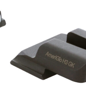 AmeriGlo SW141 i-Dot Sight Set for Smith & Wesson M&P Shield Green Tritium White Outline Front Sight-Green Tritium Rear Sight