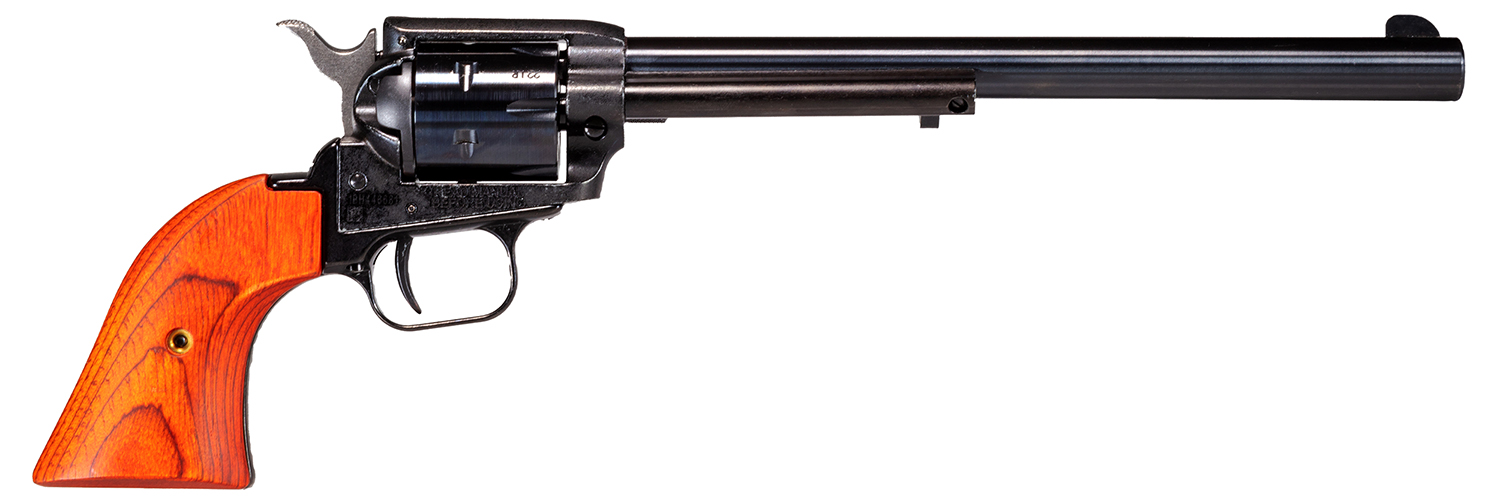 Heritage Mfg RR22MB9 Rough Rider 22 LR/22 WMR 6 Shot, 9" Black Steel Barrel, Black Zinc Alloy Frame, Black Cylinder, Cocobolo Grip, Exposed Hammer