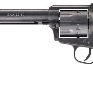 Chiappa Firearms CF340170 SAA 1873 Medium Frame 22 LR 10 Shot, 7.50" Blued Steel Barrel, Blued Steel Frame, Blued Cylinder, Black Plastic Grip, Exposed Hammer