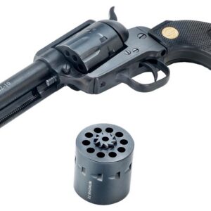 Chiappa Firearms CF340155D SAA 1873 Medium Frame 22 LR 22 WMR 10 Shot, 4.75" Blued Steel Barrel, Blued Steel Frame, Blued Cylinder, Black Polymer Grip, Exposed Hammer