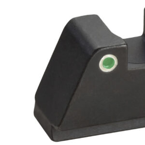 AmeriGlo GL329 Optic Compatible Sight Set for Glock XL Tall Green Tritium White Outline Front Sight-Green Tritium White Outline Rear Sight