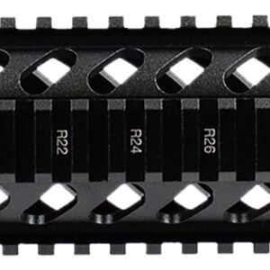 Aim Sports MT060 AR Handguard  7" Carbine & Free-Floating Style Made of Aluminum with Black Anodized Finish & Quad Rail