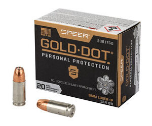 SPR GOLD DOT 9MM+P 124GR HP 20/200