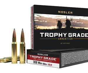 NOSLER TGA 308 WIN 168GR ABLR 20/200