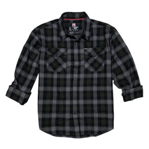 Hornady Gear 32215 Flannel Shirt  2XL Olive/Black/Gray,  Cotton/Polyester, Relaxed Fit Button Up