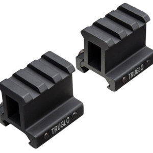TruGlo TG8992B Picatinny Riser Mount  Matte Black Anodized