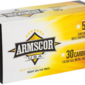 Armscor FAC30CIN USA 30Carbine 110gr Full Metal Jacket 50 Per Box/20 Case