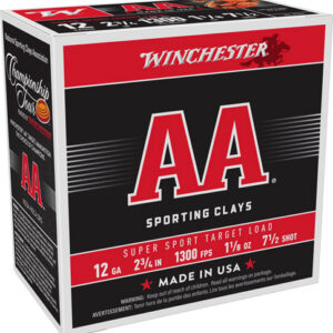 WINCHESTER AA 12GA 2.75" - 1-1/8OZ #7.5 1300FPS 250R CASE
